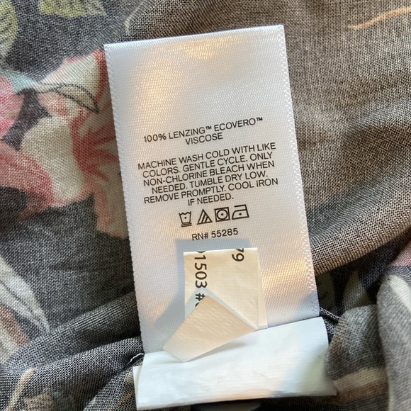 Tropical Print Button Down Shirt - Picture 5 of 5